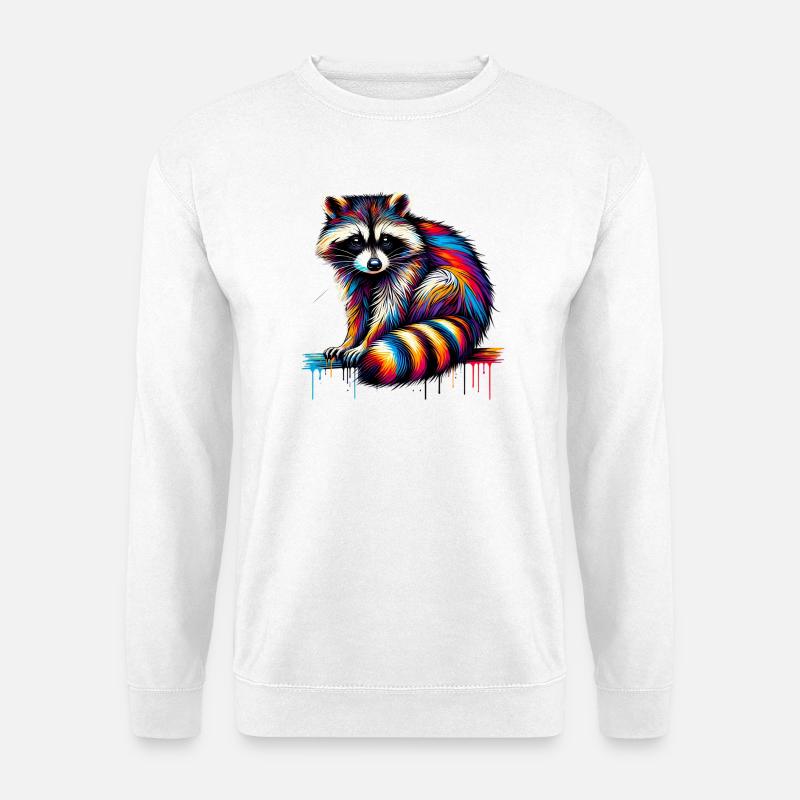 Waschbär - Unisex Pullover - Weiß