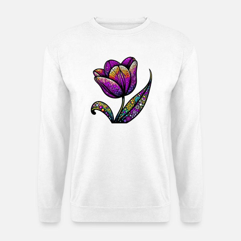 Tulpe - Unisex Pullover - Weiß