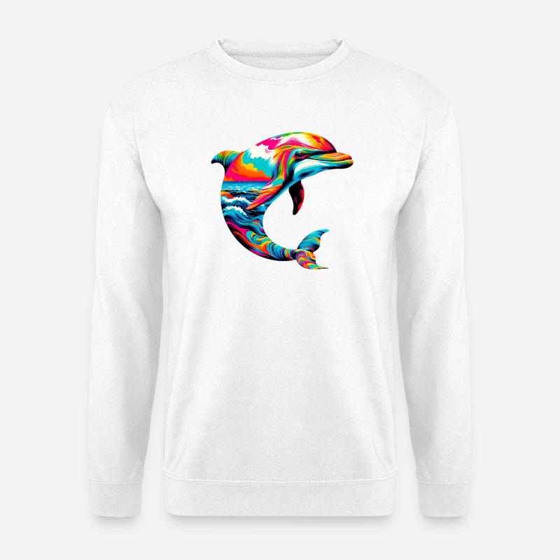 Dolphin - Unisex Sweatshirt - white