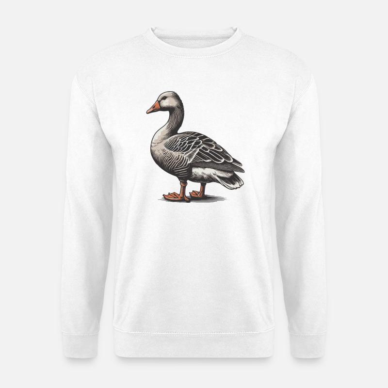 Gans - Unisex Pullover - Weiß