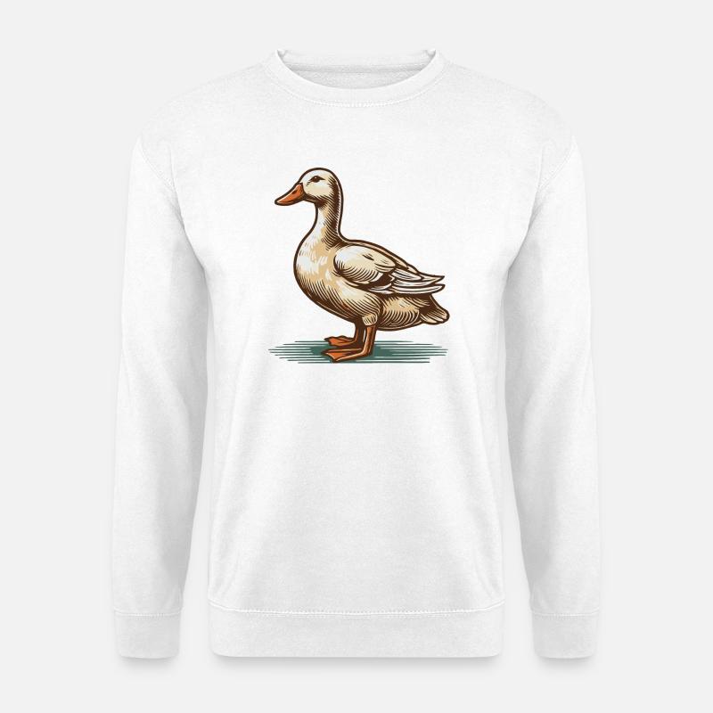 Ente - Unisex Pullover - Weiß