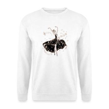Die Tänzerin des Abends. - Unisex Pullover - Weiß - Vorne