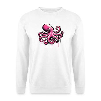 Pieuvre - Sweat-shirt Unisexe - blanc - Devant