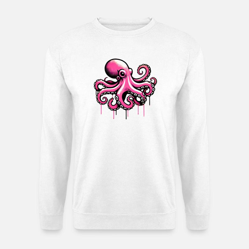 Krake - Unisex Pullover - Weiß