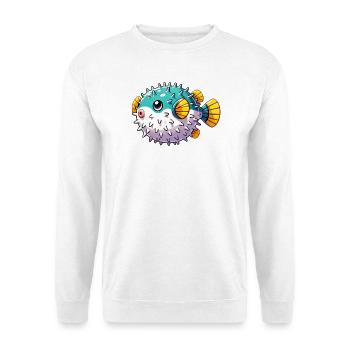 Kugelfisch - Unisex Pullover - Weiß - Vorne