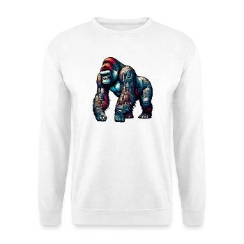 Gorilla - Unisex Pullover - Weiß - Vorne