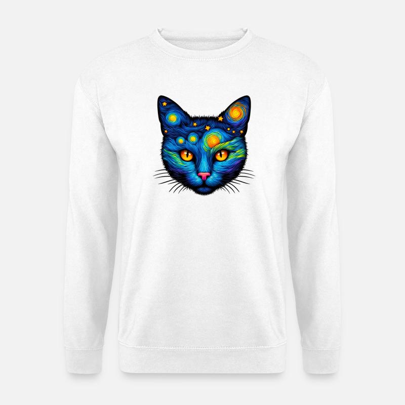 Katze - Unisex Pullover - Weiß