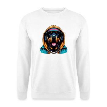 Chien - Sweat-shirt Unisexe - blanc - Devant