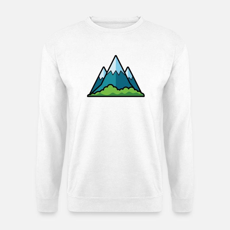 Gebirge - Unisex Pullover - Weiß