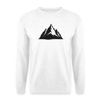 Gebirge - Unisex Pullover - Weiß - Vorne