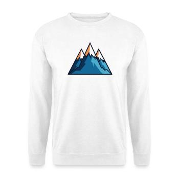 Gebirge - Unisex Pullover - Weiß - Vorne