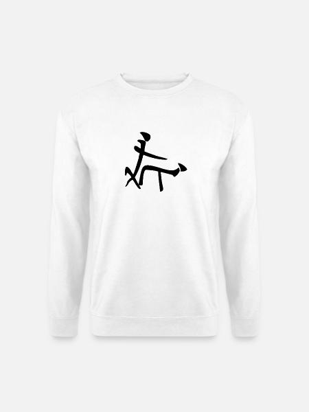 Kinesisk tegn sex doggystyle Sort - Unisex sweater - hvid