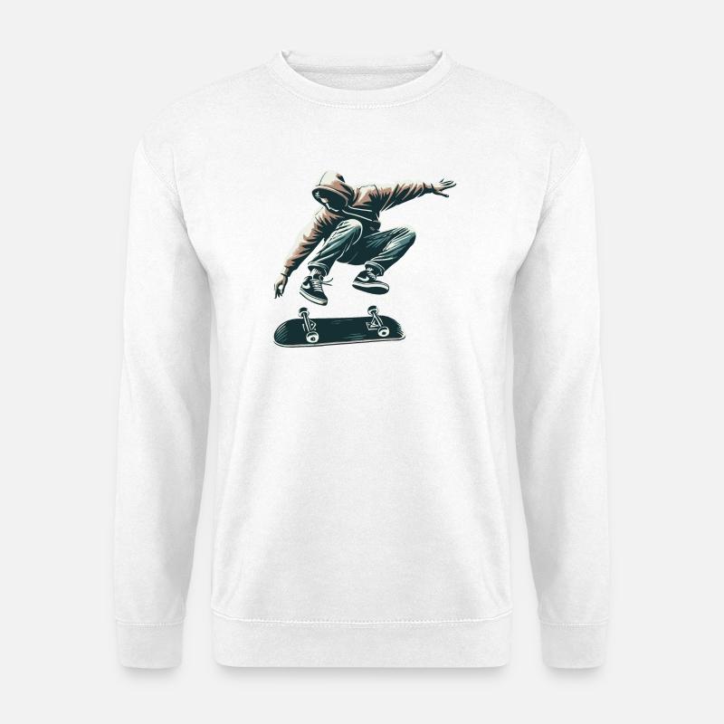 Skater - Unisex Pullover - Weiß