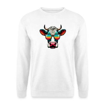 Kuh - Unisex Pullover - Weiß - Vorne