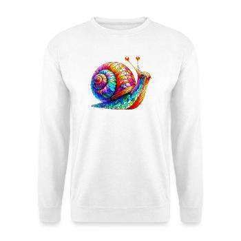 Escargot - Sweat-shirt Unisexe - blanc - Devant