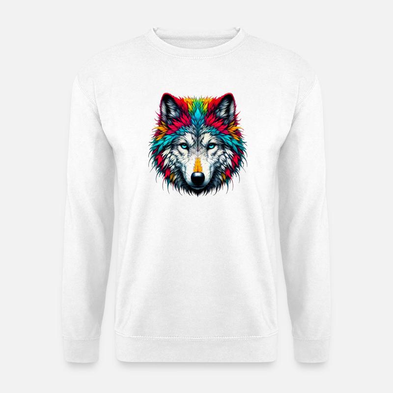 Wolf - Unisex Sweatshirt - white