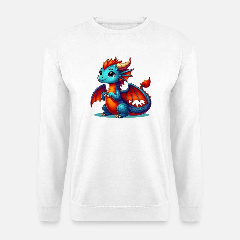 Drache - Unisex Pullover - Weiß