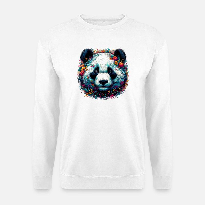 Panda - Unisex Pullover - Weiß