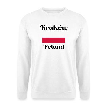 Kraków, Poland - Stylish prints - Unisex Sweatshirt - white - Front