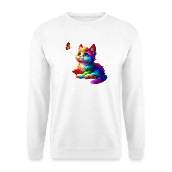 Chats (02) - Sweat-shirt Unisexe - blanc - Devant