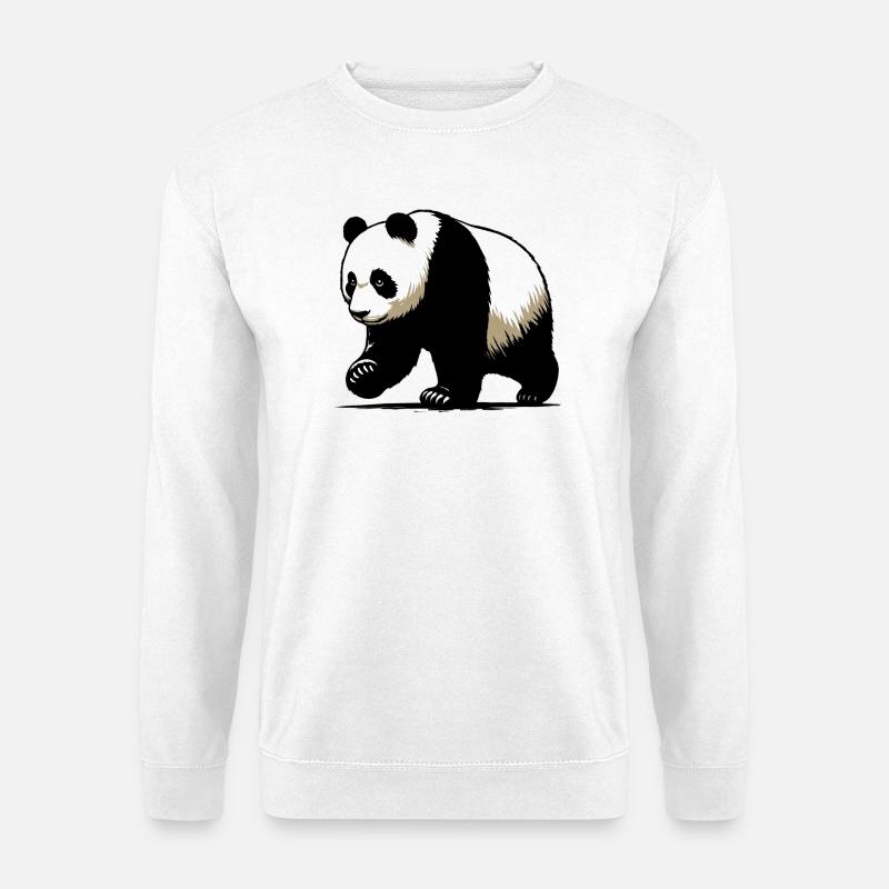 Panda - Unisex Pullover - Weiß