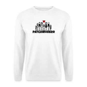 Patchworker2 - Unisex Pullover - Weiß - Vorne