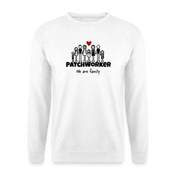 Patchworker We are family - Unisex Pullover - Weiß - Vorne