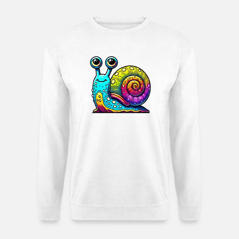 Schnecke - Unisex Pullover - Weiß