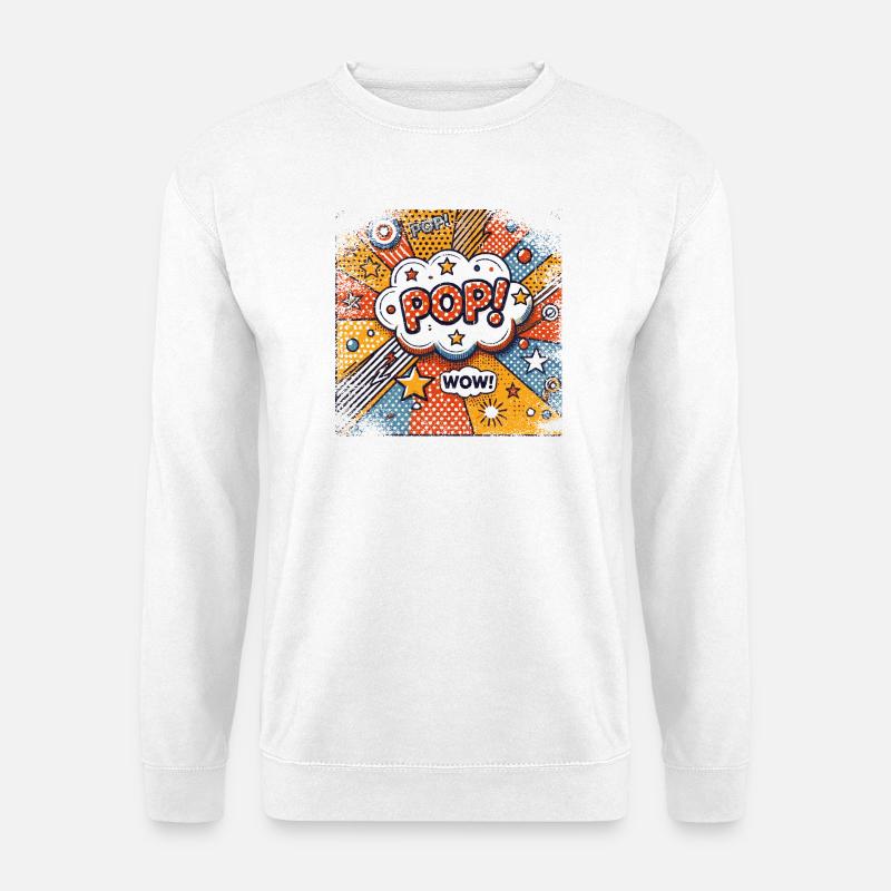 Pop Art | trendy  - Unisex Pullover - Weiß
