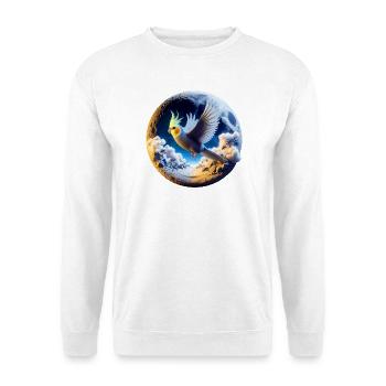 Nymphensittich (22) - Unisex Pullover - Weiß - Vorne