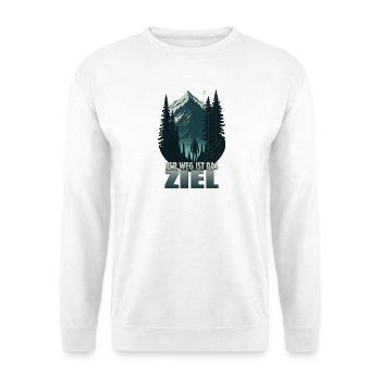 Der Weg ist das Ziel - Unisex Pullover - Weiß - Vorne