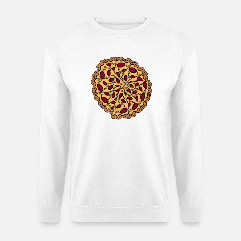 Pizza graphic  - Unisex Pullover - Weiß