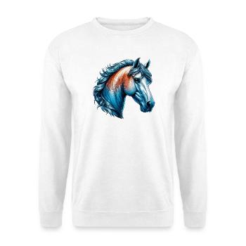 Cheval - Sweat-shirt Unisexe - blanc - Devant