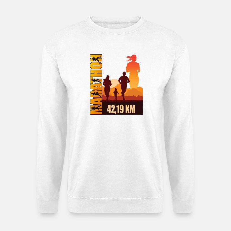 42.19 KM - Marathon - Unisex Pullover - Weiß
