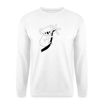 Koala - Graphic in black and white - Unisex Sweatshirt - white - Front