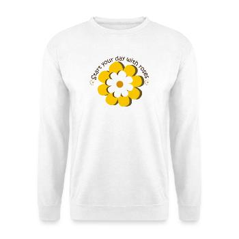 Blumentag - Unisex Pullover - Weiß - Vorne