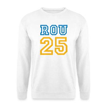 ROMANIA - Unisex Pullover - Weiß - Vorne