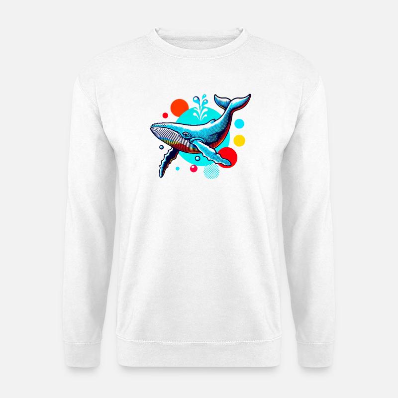 Whale - Unisex Sweatshirt - white