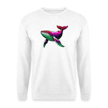 Baleine - Sweat-shirt Unisexe - blanc - Devant