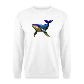 Baleine - Sweat-shirt Unisexe - blanc - Devant