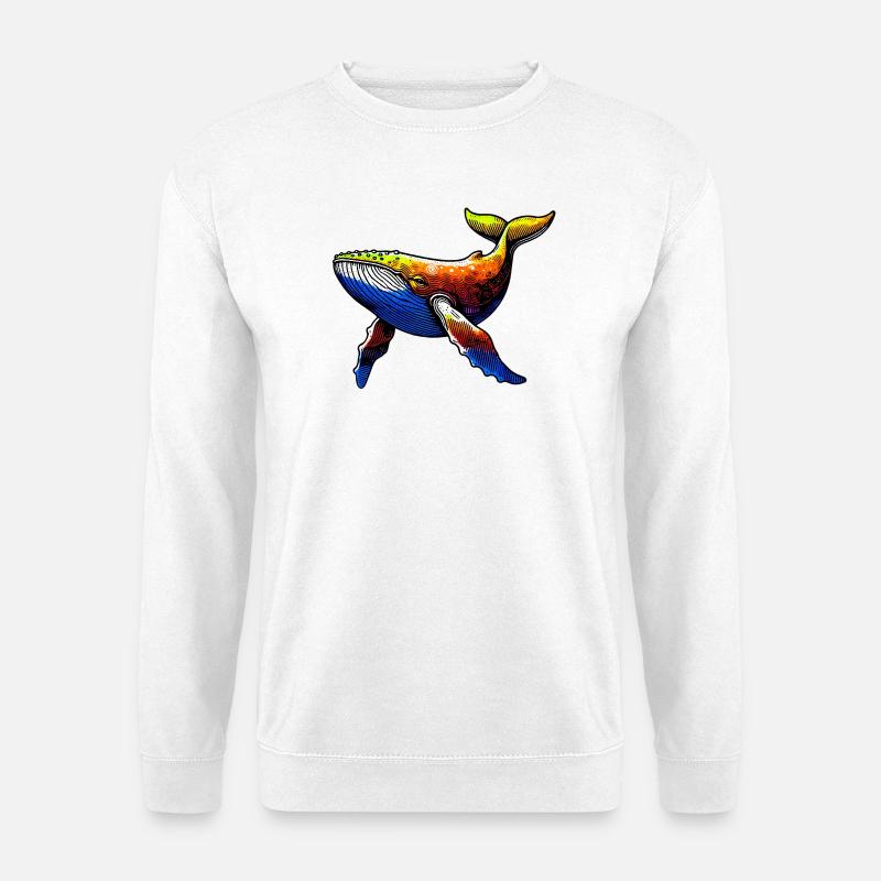 Wal - Unisex Pullover - Weiß