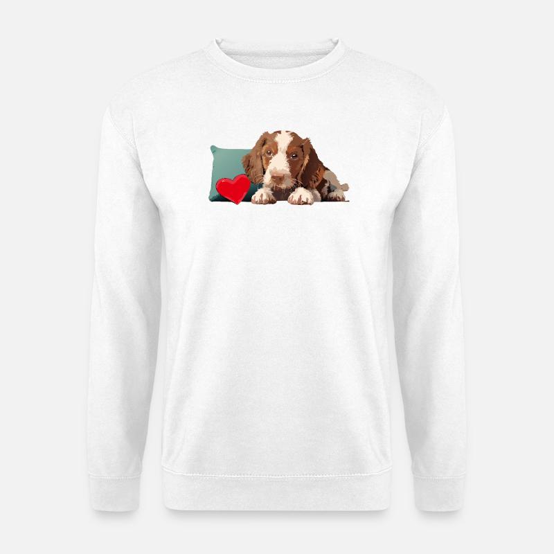 Welpe - Pepe unser kleiner Hund - Unisex Pullover - Weiß