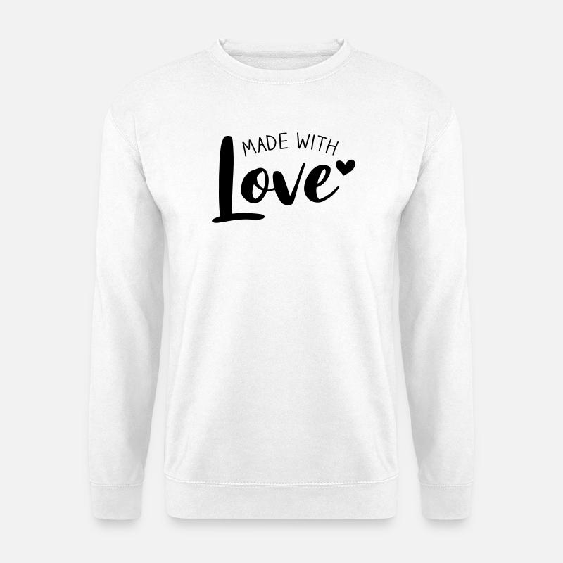 Made With Love - Unisex Pullover - Weiß