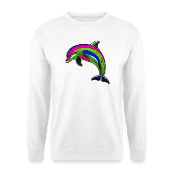 Delfin - Unisex Pullover - Weiß - Vorne