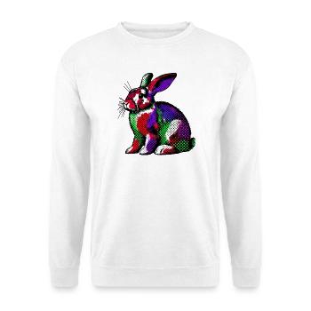 Kaninchen - Unisex Pullover - Weiß - Vorne