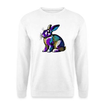 Kaninchen - Unisex Pullover - Weiß - Vorne