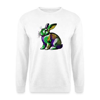 Kaninchen - Unisex Pullover - Weiß - Vorne