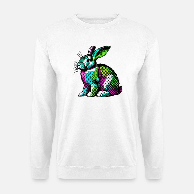 Kaninchen - Unisex Pullover - Weiß
