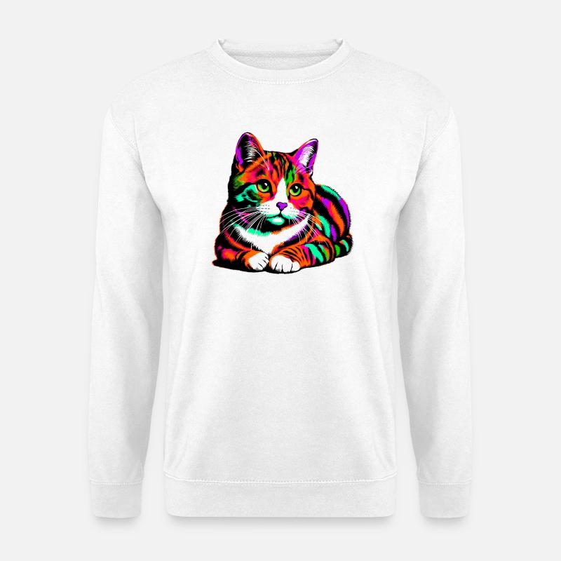 Cat - Unisex Sweatshirt - white