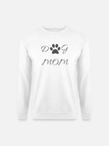 Dog mom - Unisex Pullover - Weiß